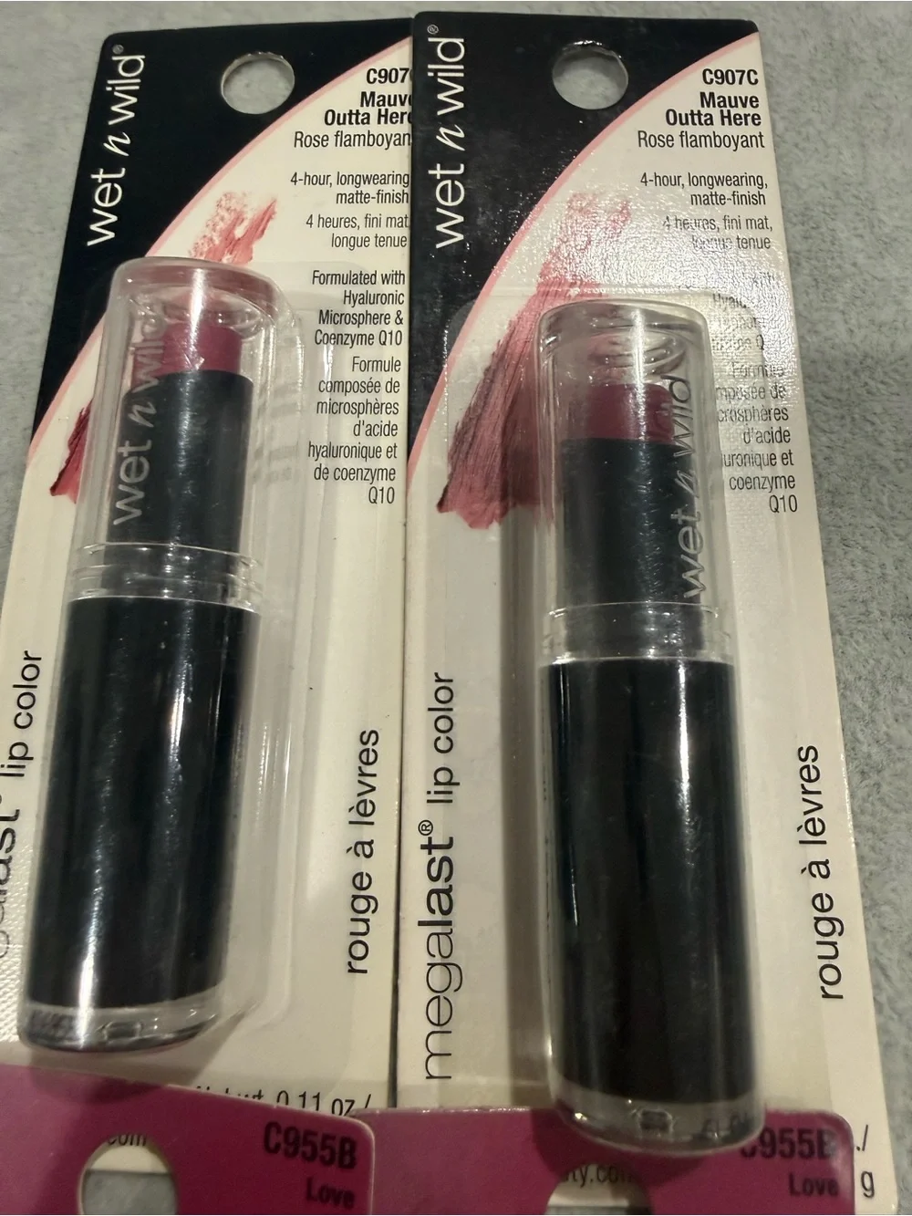 4- wet n wild Pout & Gel Lip Balm – love Pink mauve love bundle set cute colors